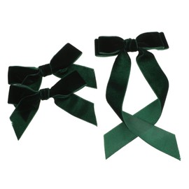 Healeved 3pcs Velvet Bow Hair Clips Set Elegant Hair Jewelry for Girls and Women Versatile Accessories for Occasions Soft and Comfortable Multiple Colors