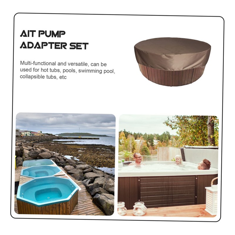 KONTONTY 1Pc Round Hot Tub Cover Versatile Outdoor Cover for