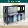 alavisxf xx CD Storage Rack, Upgrade 2 Pack Stackable ABS