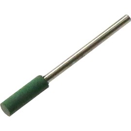 YANASE S2-133 #220 Precision Rubber Polishing Point, Cylindrical Type, 0.09-inch (2.34 mm) axle, green, ø 0.2 x 0.5 x 0.09 inches (ø 4 x 13 x 2.34 mm)
