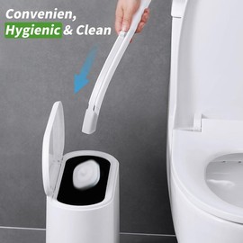 Disposable Toilet Brush Set – Toilet Bowl Cleaner with Holder, 14 Refills for Deep Cleaning & Hygienic Bathroom Care - Quantity: 28 Count (Pack of 1)