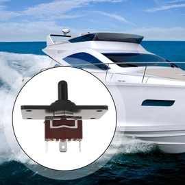Briny River 1 Set 12V 5A 3Pin Control Boat Trim Switch Marine Toggle Up Down Switch Toggle Control Switch Panel Suitable for RV Boat Car Truck