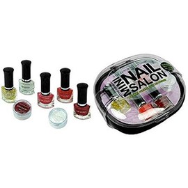 The Color Workshop Mini Nail Salon Kit, Black, 8 Pc