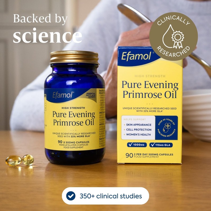 Efamol Evening Primrose Oil Capsules 500mg | High Strength Pure