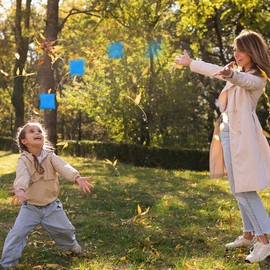 Mineup 30Pcs Bean Bags Kids Throwing, Colorful Mini Toy Bean Bags, Small Nylon Bean Bags for Hand Toss Cornhole Game, Sports Outdoor Family Games Kids Toys Carnival Toy Party Game (5 * 5CM)