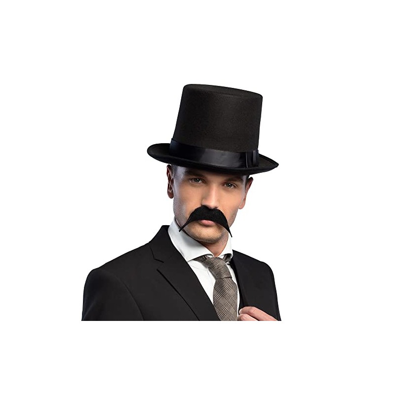 Boland 01809 - Moustache Detective One Size, Black, Artificial Moustache,