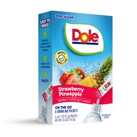 Dole Strawberry Pineapple - Powder Drink Mix - Sugar Free & Delicious, Makes 72 Flavored Water Beverages