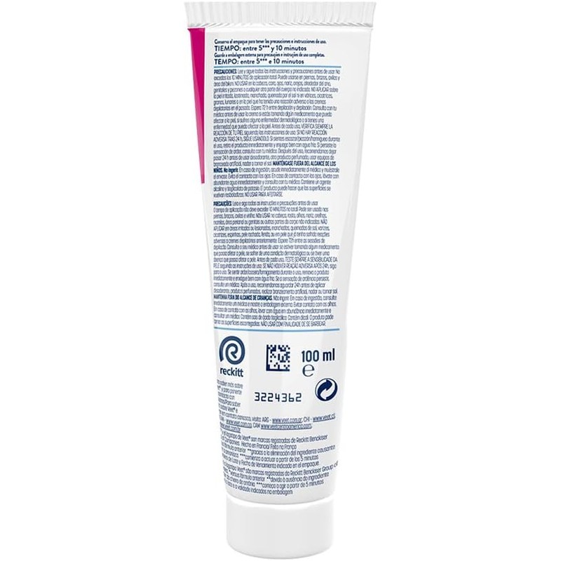 Veet Pure & Fresh Crema Depilatoria para Piel Sensible de