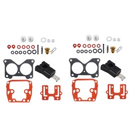 2 - Pack Carburetor Rebuild Kit Replacement for Johnson V4 85 90 100 115 125 140 HP 439076
