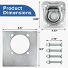 Donext Recessed D-Ring Tie Down Anchors (6,000 lb. Capacity) -