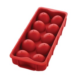 HIC Kitchen Cannonball Silicone Ice Cube Tray, Non-Stick, Makes 10 Large Ice Balls
