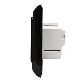 Adept Technology Touchscreen Digital Thermostat in Black for Underfloor Heating - Suitable for Almost All Electronic Underfloor Heating Systems - 16Amp with Floor and Air Sensor