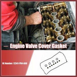 HEROFFIX 1 Set 12341-PR4-A00 Engine Valve Cover Gasket for Honda CR-V L4 2.0L 1997-2001 for Acura Integra L4 1.8L 1990-2001 Vehicle Components Replace Parts