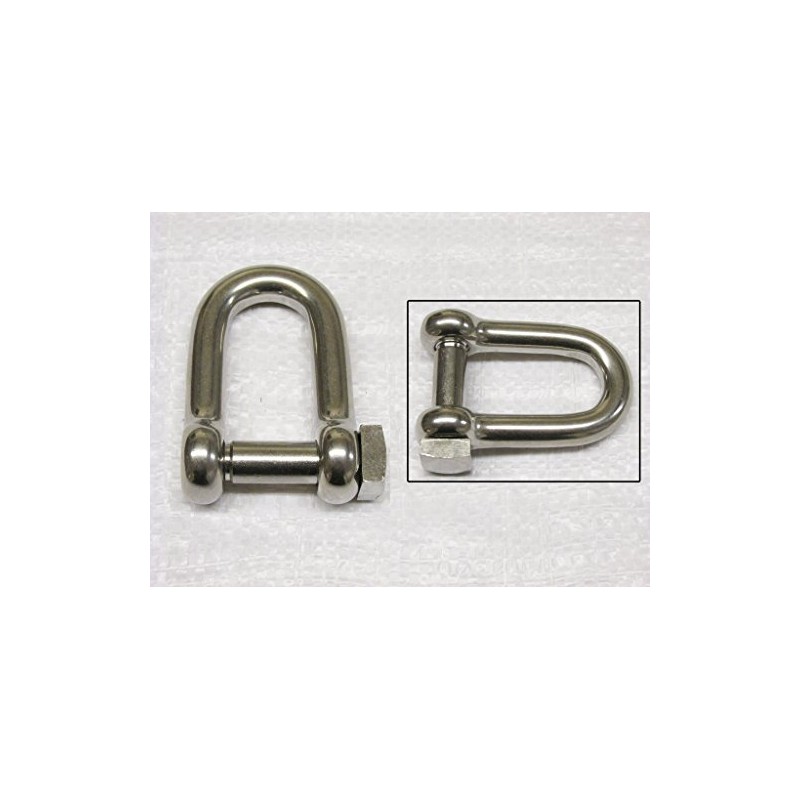 Stainless Steel D Shackle Square Head 6MM