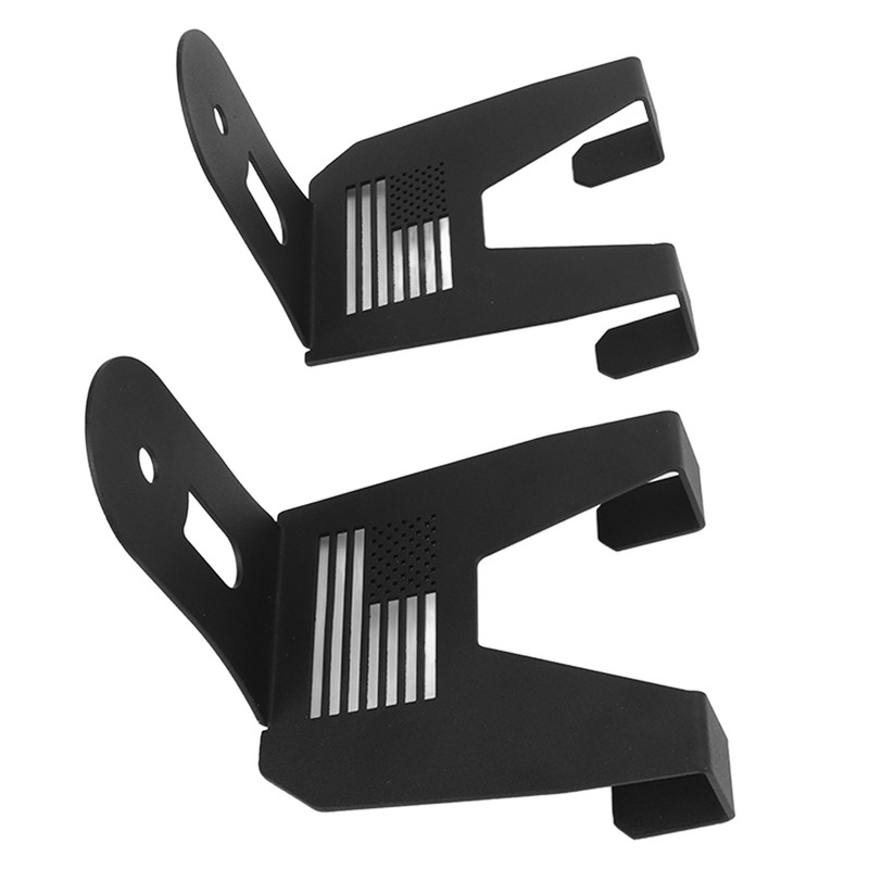 2pcs Cooler Mounting Brackets Black Iron Replacement for Polaris RZR