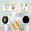 18-Inch Black Elongated Toilet Seat With Leopard Print