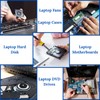 BRECAVE Laptop Screws Kit Black Laptop Notebook Computer Replacement Screws
