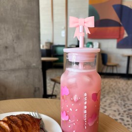 HIUSITY Bow Straw Covers Cap Compatible with Tumbler, 10Pcs Silicone Straw Cover Caps 8mm Reusable Straw Tips Dust-Proof Colorful Straw Toppers Plugs Straw Protector Accessories for Drinking Straw