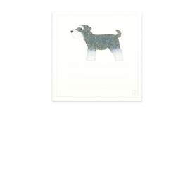 GreetingLife YZS-387 Double Single Writing Notes, 2 Sizes, Large and Small Dogs, White