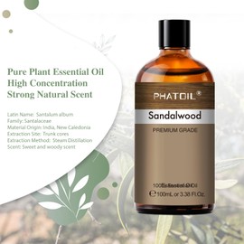 PHATOIL Sandalwood Aroma Oil 100ml Essential Oil Pure Oil Gift Room Use