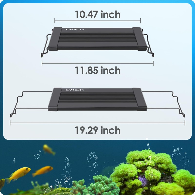 Gamalta Aquarium Light, 14W 24/7 Natural Mode - Sunrise/Daylight/Moonlight Mode