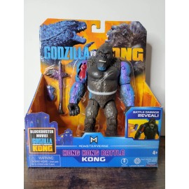 Playmates GVK Godzilla vs Kong 6" Hong Kong Battle Kong Figure Monsterverse