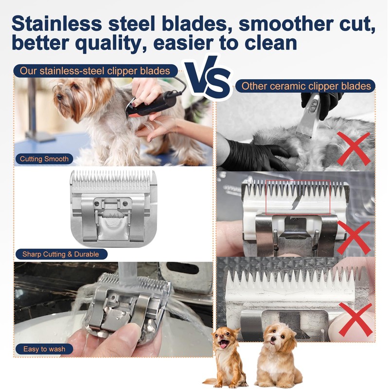 10# Clipper Blades Pet Grooming Clipper Replacement Blades Detachable Blade