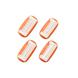 Fler Razor Blades for Women, Razor Replacement Parts for Women, Replacement Hair Removal Razor Blade for Women with Aloe Vera, Vitamin E and Jojoba Oil, 4 Pack