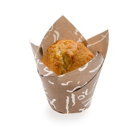 Restaurantware Panificio 1.7 Ounce Baking Cups 200 Tulip Cupcake Liners - Oven-Ready Freezable Brown And White Paper Muffin Cases Disposable Chocolate Wisp For Wedding Parties Baby Showers