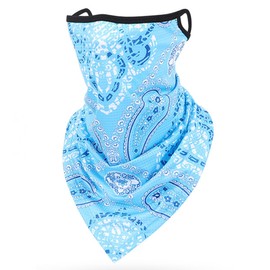 Qikaal Cooling Face Cover, Ear-Hook Style, Mesh Fabric, Excellent Breathability, Not Stuffy, UV Cut Sun Protection, Heat Countermeasure, Face Cover, Face Mask, Face Guard, Cool, Neck Cover, Cool, Neck