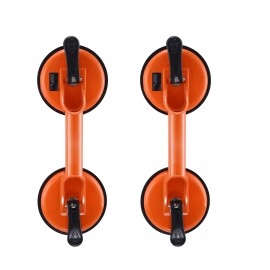 4.7\" 2 Pack Heavy Duty Glass Vacuum Suction Cup with Aluminum Handle 330 Lbs Load Capacity Industrial Grade for 4.7\"+ DevicesDefault: Default