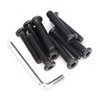 binifiMux 10-Pack Black 5/16-18 x 1 Inch Black Hex Socket
