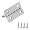 FarBoat 8Pcs Swing Hinge Expandable Offset Cabinet Door Hinges Satin