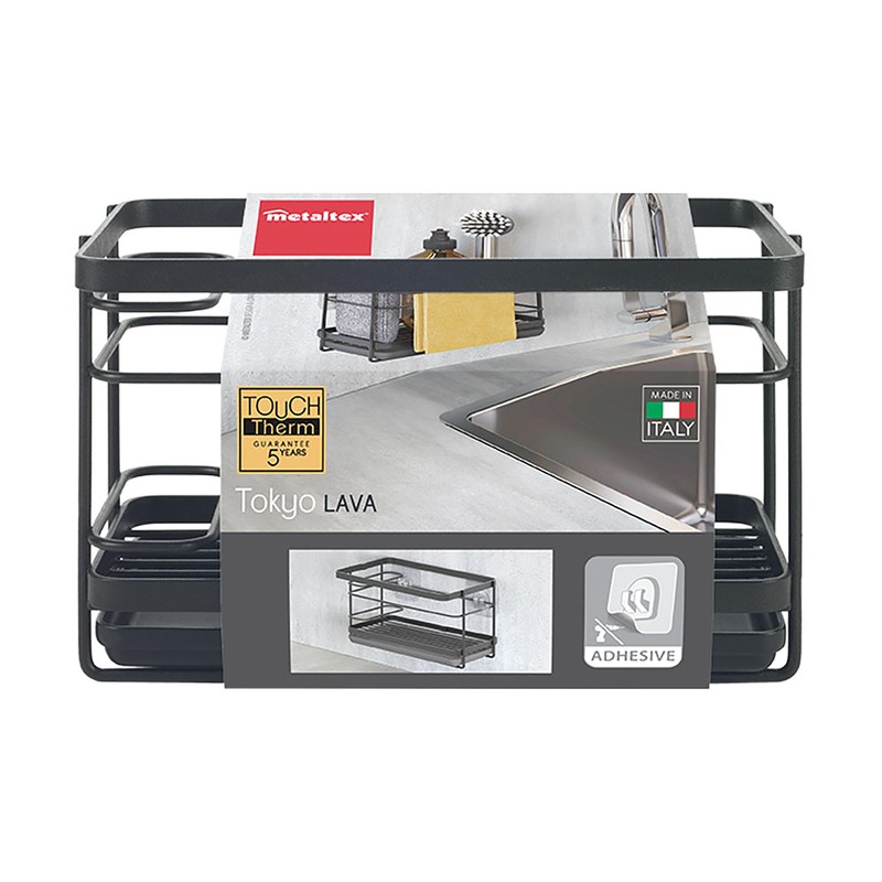 Metaltex 352900000 Kitchen Holder, Steel, Black