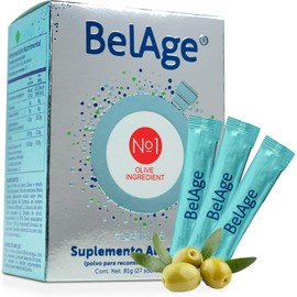 BelAge Sanki Suplemento Alimenticio con Postbióticos de Olivo y Romero | Antioxidante Avanzado | 27 Sobres | Sabor Lima Limón | Sin Gluten | Apoyo Inmunológico y Antiedad | Fórmula Natural y Vegana