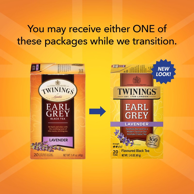 Twinings Earl Grey Lavender Tea 2-Pack – Caffeinated Black Tea