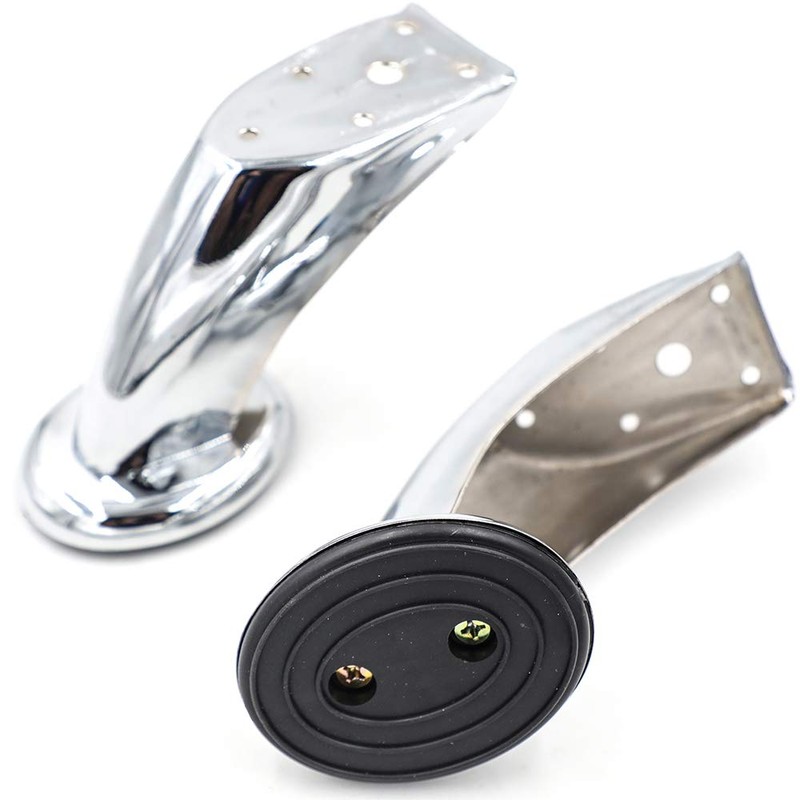 4 x Chrome Metal Sofa Leg Replacement Leg Chairs Wardrobe