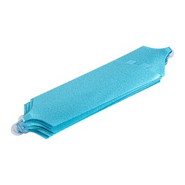 Restaurantware-Gift Tek 5.5 Inch Ribbon Pull Bows, 10 Satin Pull Bows - 20 Loops, Instant Pull Design, Teal Plastic Flower Bows for Gifts, Large, for Wedding Baskets and Gift Wrapping