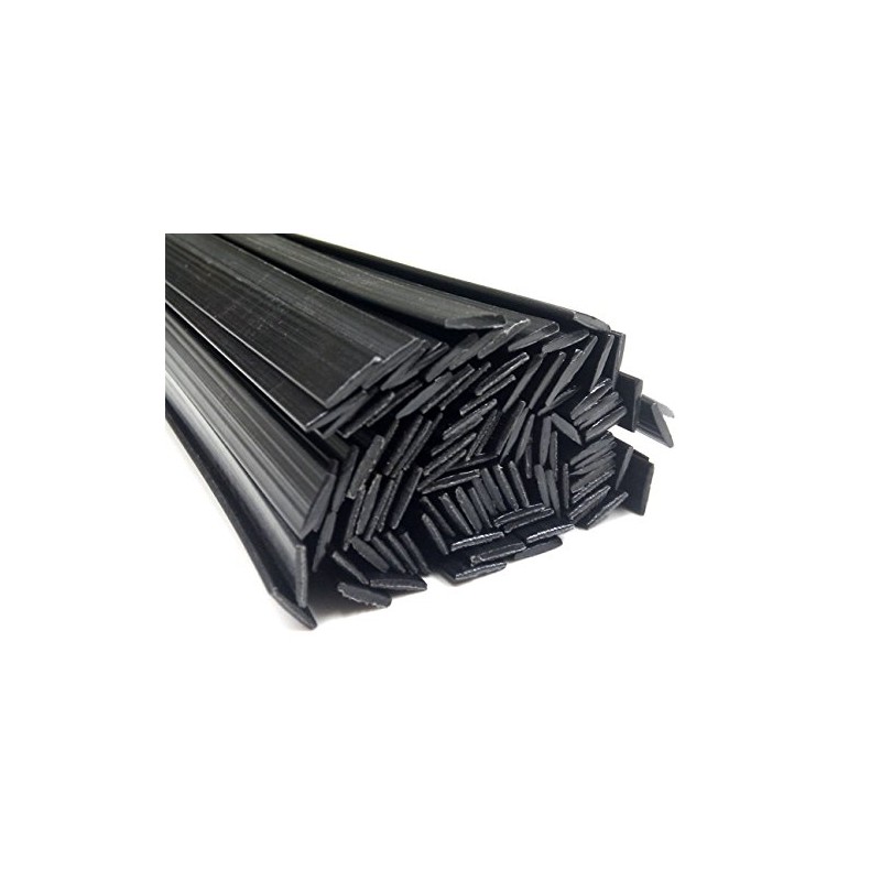 Plastic Welding Wire PC 8 x 1 mm Flat Black