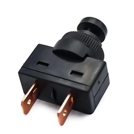 ASW-24 Car Button 20 A 12 V On/Off Spring Return Pull Pin, Hole Mounting 12 mm, with Mounting Nut, 2 Positions Off/On – The Button Does Not Snap In The On Position. 2-Pole for Cars, Trucks, Boats,