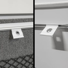 Etomvoop Pack of 8 Awning Eyelets 5/6mm - 7/8mm Hanging Eyelet for Piping Rail, Durable Grey Camping Eyelet Awning Hooks for Motorhome, Caravan