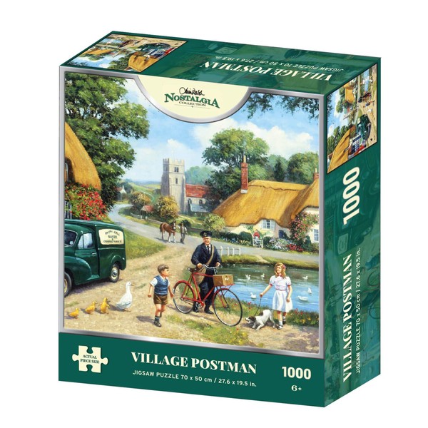 Kevin Walsh K33009 Nostalgia Village Postman 1000 Piece Jigsaw Puzzle,