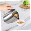 Gatuida Filtered Oil Pot Stainless Steel Strainer Steel Strainer Easy