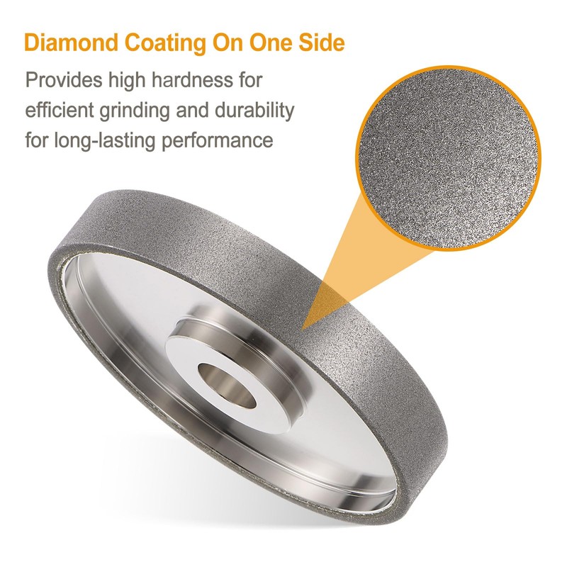 HARFINGTON Diamond Lapidary Wheel 6 Inch x 1 Inch Arbor
