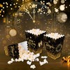 Dusenly 12 Pack Happy New Year Popcorn Boxes Black Gold