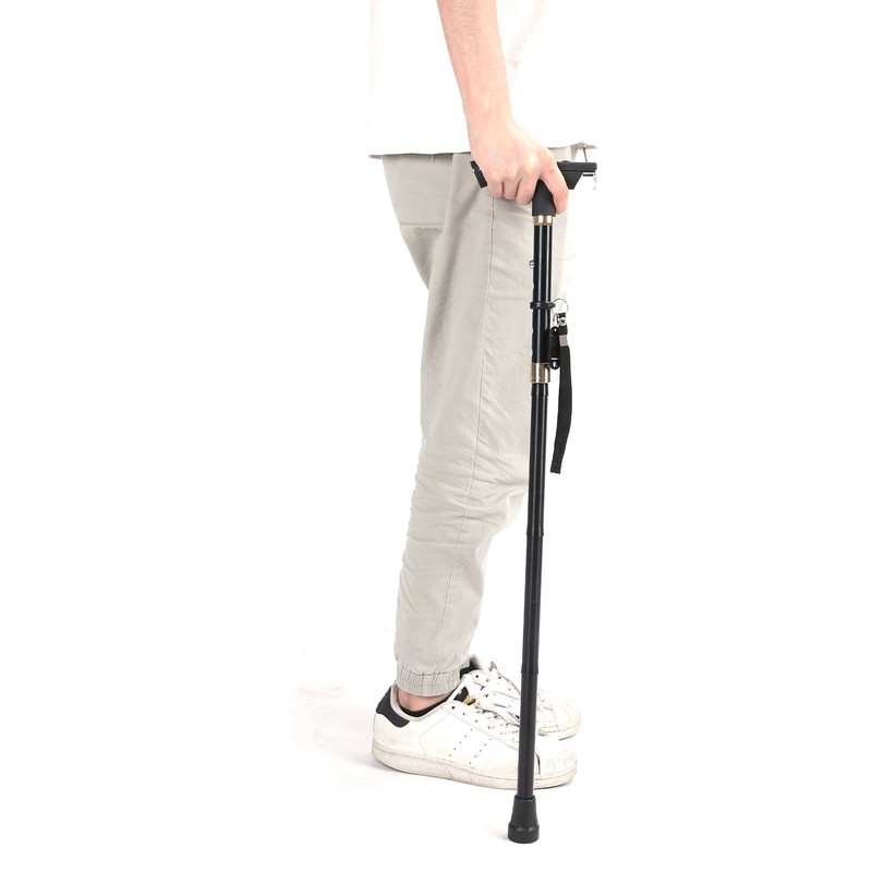 15 Gears Adjustment Elderly Folding Waking Cane Hand Walking Standing