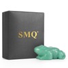 SMQ 2 inch Crystal Frog, Natural Green Aventurine Frog Figurine,