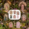XLTXWD 10Pcs Fairy Garden Ornament Set, Decorative Mini Fairy Doors,