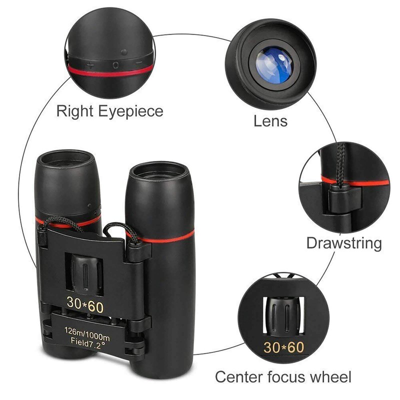 Mini Binoculars Zoom 30 x 60 cm BAK4 FMC HD