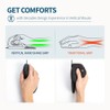 DELUX Seeker Wired Ergonomic Vertical Mouse with Thumb Wheel, 6